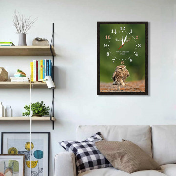 Часы настенные в темно-коричневой раме 10