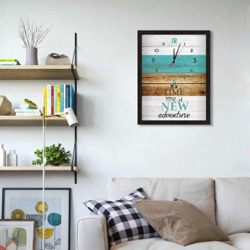 Часы настенные  в темно-коричневой раме 01