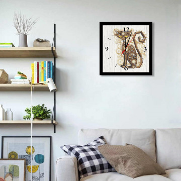 Часы настенные  в чёрной раме 41